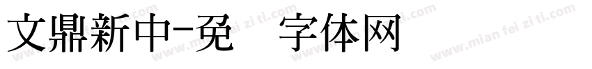 文鼎新中字体转换