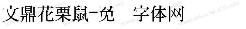 文鼎花栗鼠字体转换