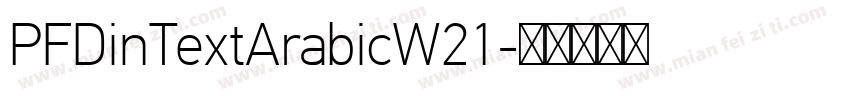 PFDinTextArabicW21字体转换