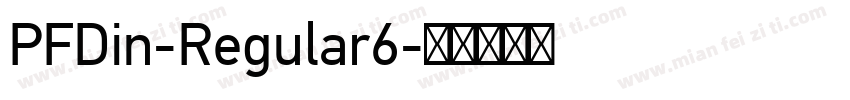PFDin-Regular6字体转换