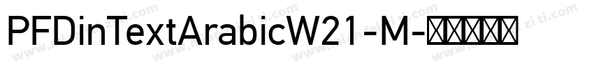 PFDinTextArabicW21-M字体转换