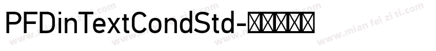 PFDinTextCondStd字体转换