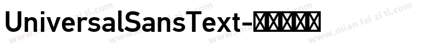 UniversalSansText字体转换