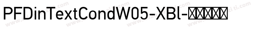 PFDinTextCondW05-XBl字体转换