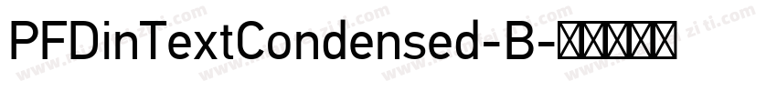 PFDinTextCondensed-B字体转换