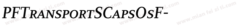 PFTransportSCapsOsF字体转换
