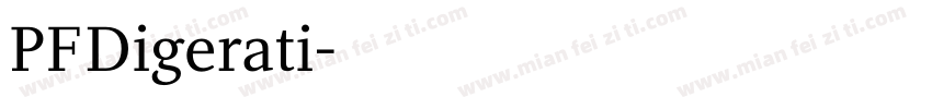 PFDigerati字体转换