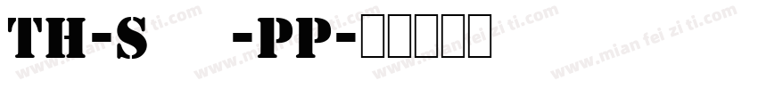 TH-Sung-PP字体转换