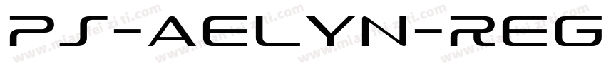 PS-Aelyn-Regular-2字体转换