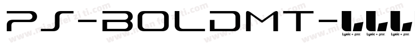 PS-boldMT字体转换