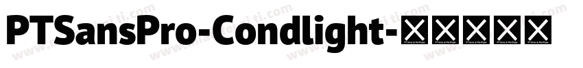 PTSansPro-Condlight字体转换
