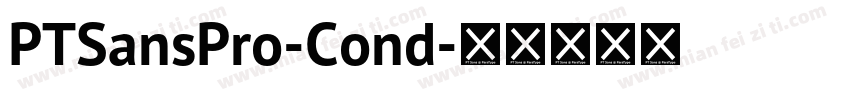 PTSansPro-Cond字体转换