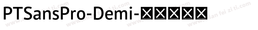 PTSansPro-Demi字体转换