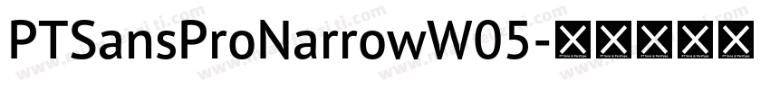 PTSansProNarrowW05字体转换