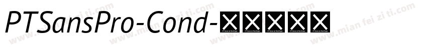 PTSansPro-Cond字体转换