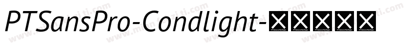 PTSansPro-Condlight字体转换