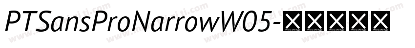 PTSansProNarrowW05字体转换
