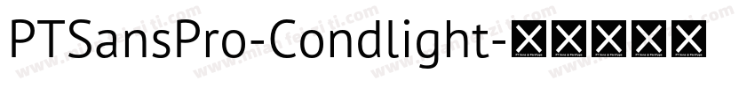 PTSansPro-Condlight字体转换