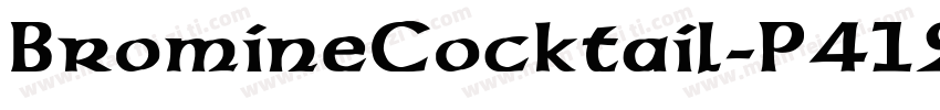 BromineCocktail-P412字体转换
