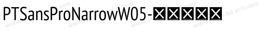PTSansProNarrowW05字体转换