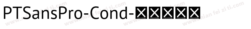 PTSansPro-Cond字体转换