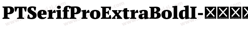PTSerifProExtraBoldI字体转换