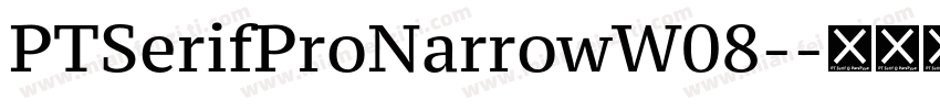 PTSerifProNarrowW08-字体转换