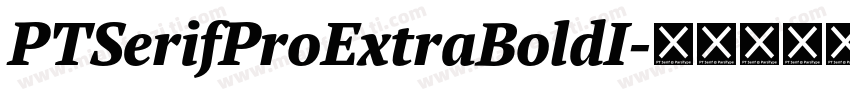 PTSerifProExtraBoldI字体转换