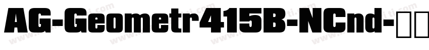 AG-Geometr415B-NCnd字体转换