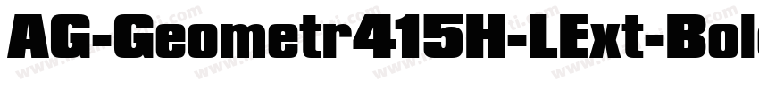 AG-Geometr415H-LExt-Bold字体转换