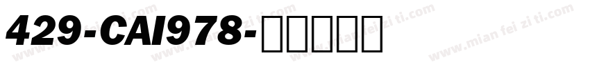 429-CAI978字体转换