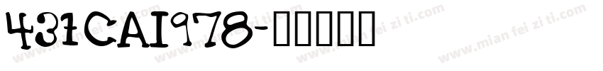 431-CAI978字体转换