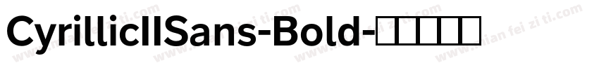 CyrillicIISans-Bold字体转换