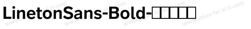 LinetonSans-Bold字体转换