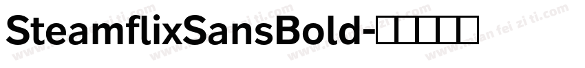 SteamflixSansBold字体转换