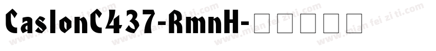 CaslonC437-RmnH字体转换