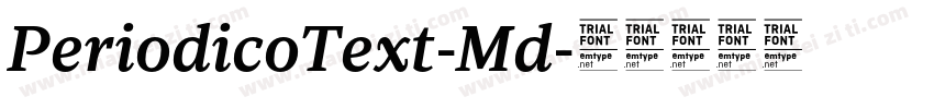 PeriodicoText-Md字体转换