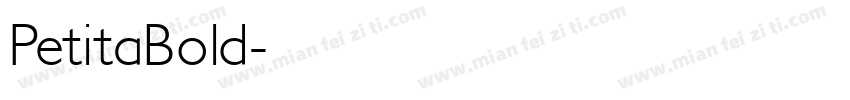 PetitaBold字体转换