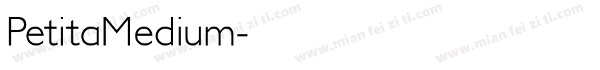 PetitaMedium字体转换