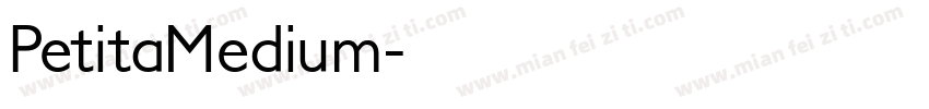 PetitaMedium字体转换