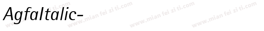AgfaItalic字体转换