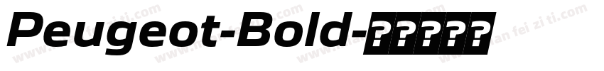Peugeot-Bold字体转换