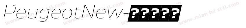 PeugeotNew字体转换