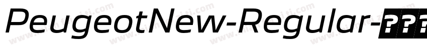 PeugeotNew-Regular字体转换