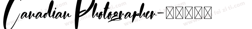 CanadianPhotographer字体转换