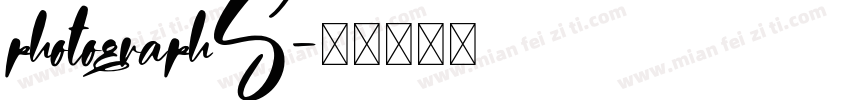 photographS字体转换