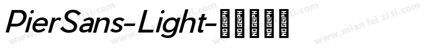 PierSans-Light字体转换