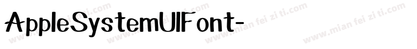 AppleSystemUlFont字体转换