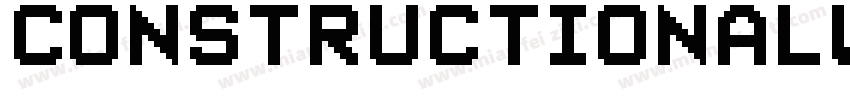 ConstructionalWhite-51XBL字体转换