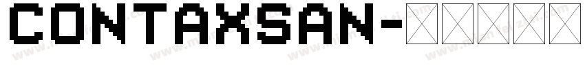 contaxsan字体转换